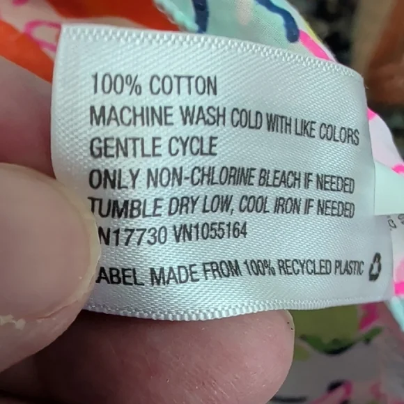 Lilly Pulitzer Green and Pink Blouse - Picture 6 of 6